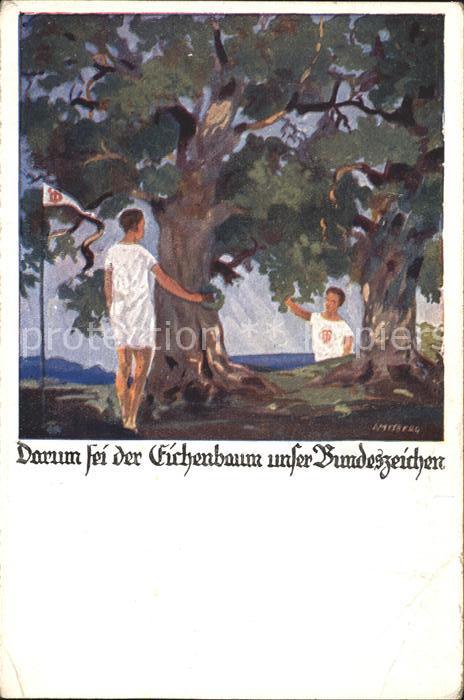 Kuenstlerkarte Amtsberg Eichenbaum Bundeszeichen Deuts