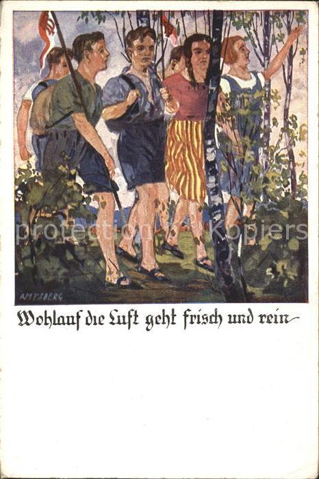 Kuenstlerkarte Amtsberg Deutsche Turnerschaft Wohlauf