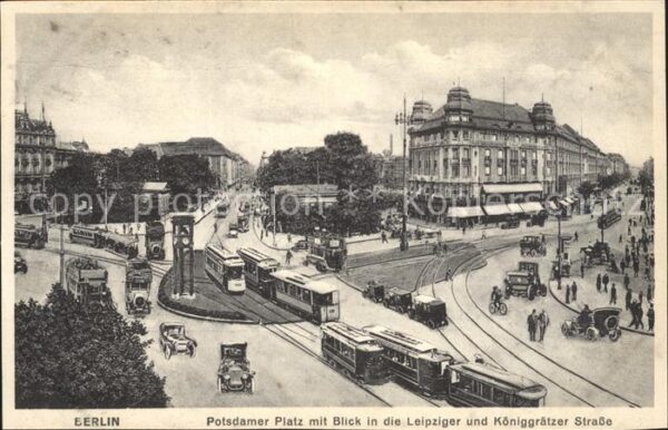 Strassenbahn Berlin Potsdamer Platz Leipziger Strass