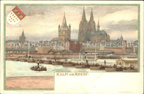 Hein Franz Köln am Rhein Boote Dom