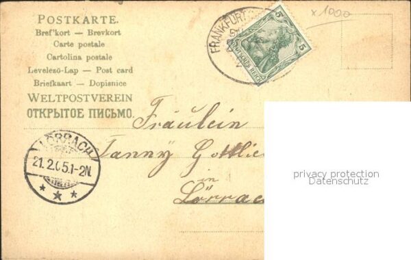 Bismarckdenkmal Berlin Litho – Bild 2