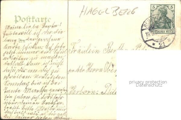 Verlag Hagelberg W. Nr. 36900 Berlin Wasserfall Victoria-Park B – Bild 2