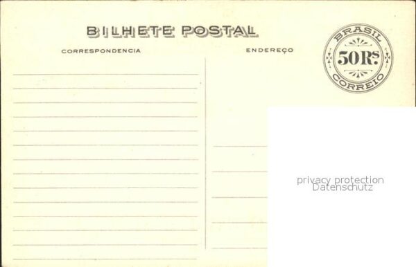 Brasilien Brazil 50 Rs. Correio Don Carlos de Portugal A – Bild 2