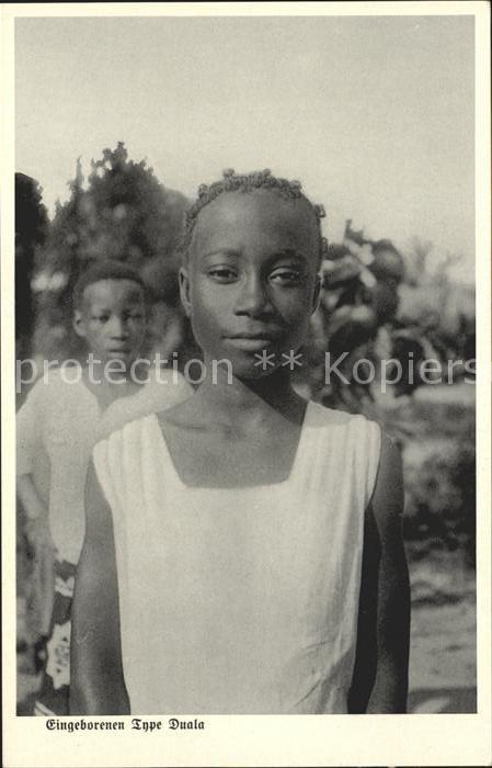 Duala Eingeborene Serie Deutsch Kamerun Kolon
