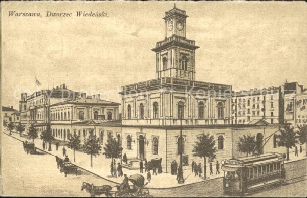 Warszawa Dworzec Wiedenski Bahnhof Strassenbahn