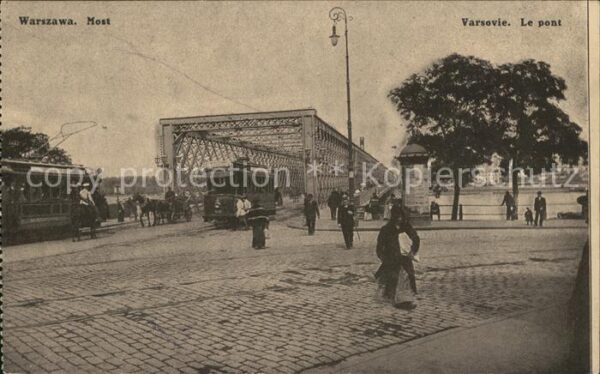 Warszawa Most Brücke Strassenbahn