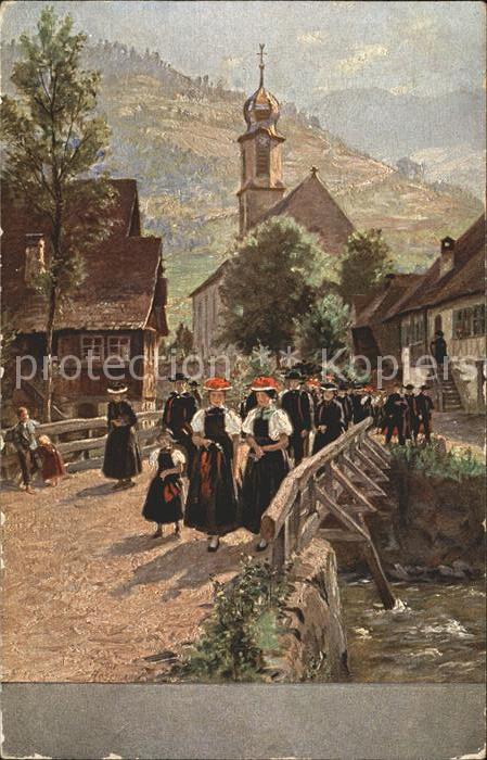 Hasemann W. Kirchgang in Gutach Serie IV Nr. 8 Trac