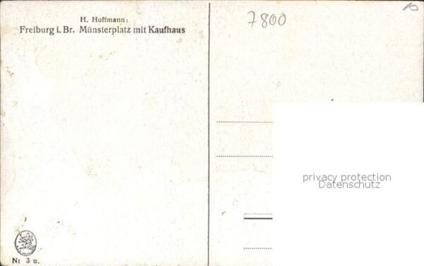 Hoffmann Heinrich Freiburg im Breisgau Münsterplatz Kaufh – Bild 2