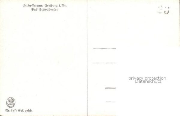 Hoffmann Heinrich Freiburg im Breisgau Schwabentor Nr. 6 – Bild 2