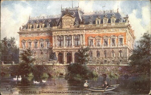 Verlag Tucks Oilette Nr. 635 B Ständehaus Schwanenspiegel Düssel