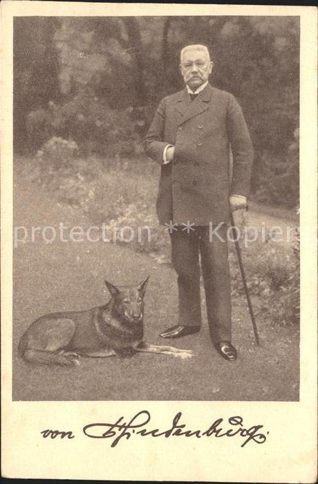 Hindenburg Hund Ostern 1925