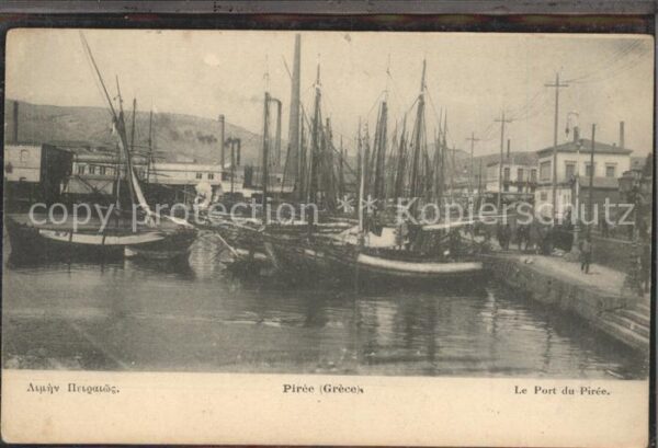 Griechenland Greece Piree Le Port Segelboote
