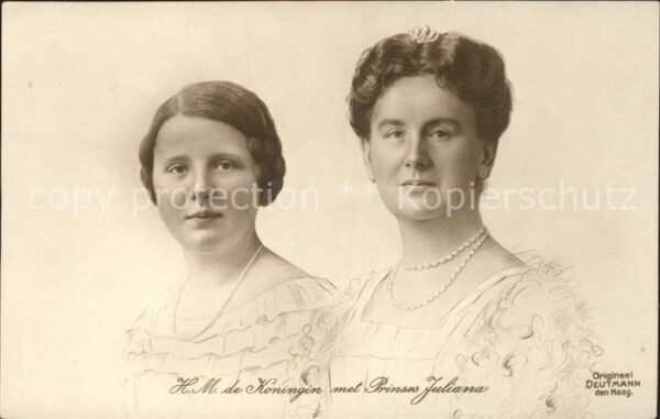Adel Niederlande Königin Wilhelmina Prinzessin Juliana