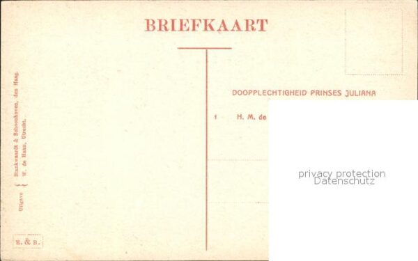 Adel Niederlande Taufe Prinzessin Juliana Willemskerk Pf – Bild 2