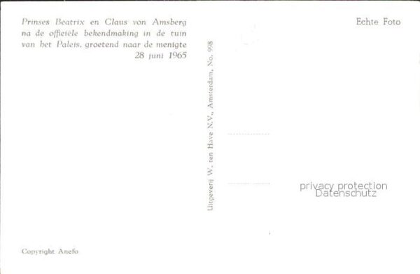 Adel Niederlande Prinzessin Beatrix Claus von Amsberg – Bild 2