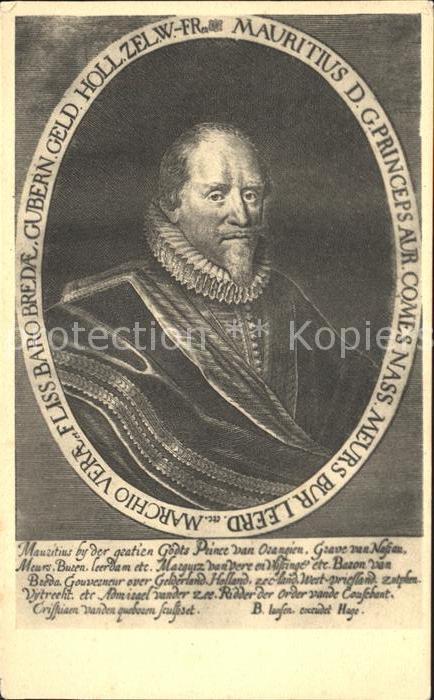 Adel Niederlande Fürst Moritz von Oranien Maurits van Or