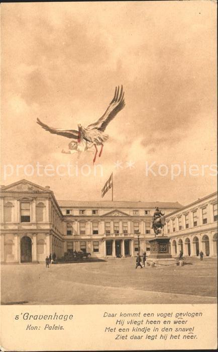 Adel Niederlande Baby Geburt Storch s_Gravenhage Koninkl