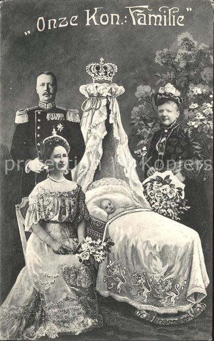 Adel Niederlande Königin Wilhelima Prinz Hendrik Emma zu