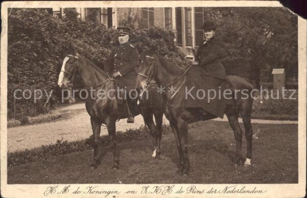 Adel Niederlande Königin Wilhelmina Prinz Hendrik Pferde