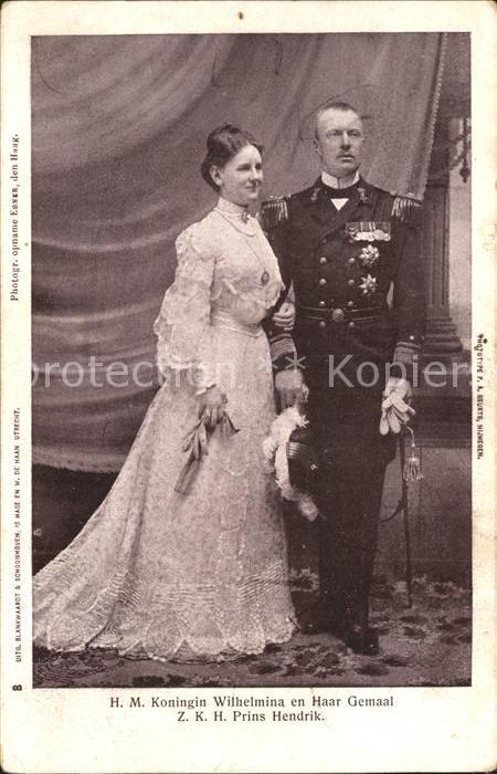 Adel Niederlande Königin Wilhelmina Prinz Hendrik