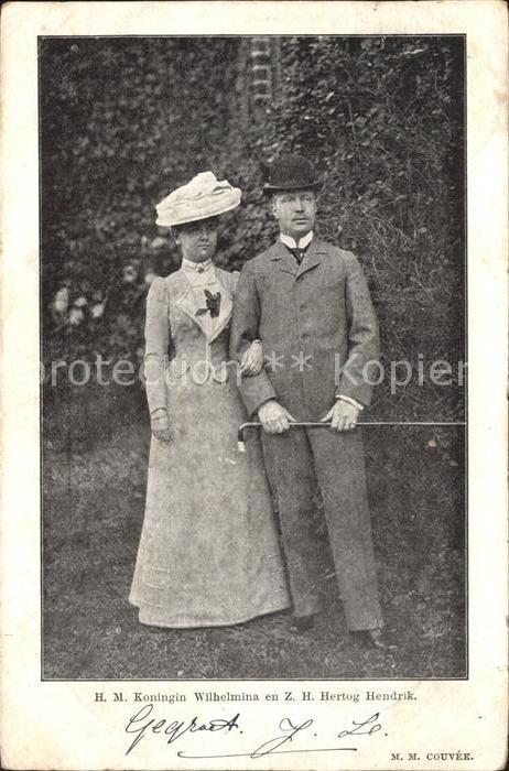 Adel Niederlande Königin Wilhelmina Herzog Hendrik