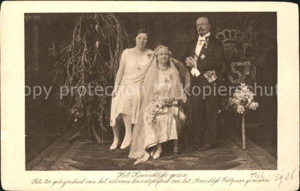 Adel Niederlande Königin Wilhelmina Prinz Hendrik Silber