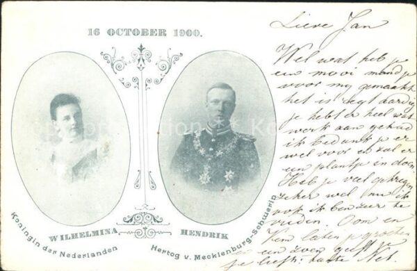 Adel Niederlande Königin Wilhelmina Prinz Hendrik