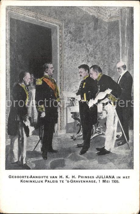Adel Niederlande Prinz Hendrik Geboorte-Aangifte Prinses