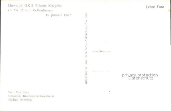 Adel Niederlande Prinzessin Margriet Hochzeit – Bild 2