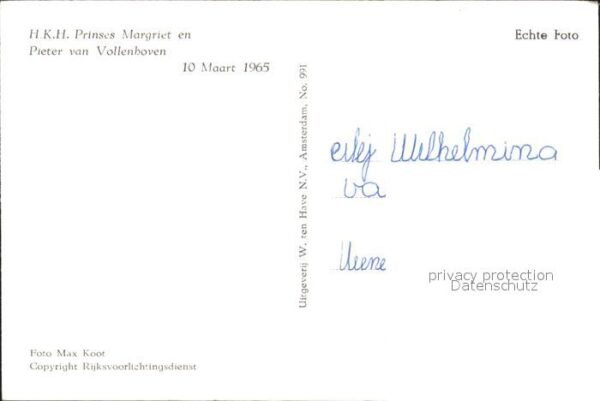 Adel Niederlande Prinzessin Margriet Pieter van Vollenho – Bild 2