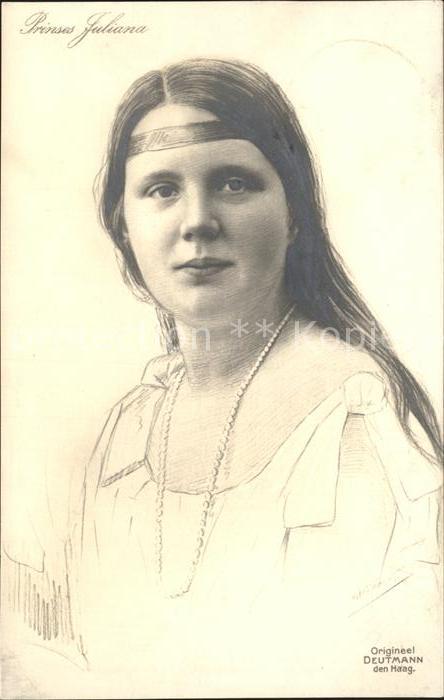 Adel Niederlande Prinzessin Juliana Künstlerkarte Deutma