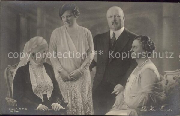 Adel Niederlande Königin Wilhelmina Prinz Hendrik Königi