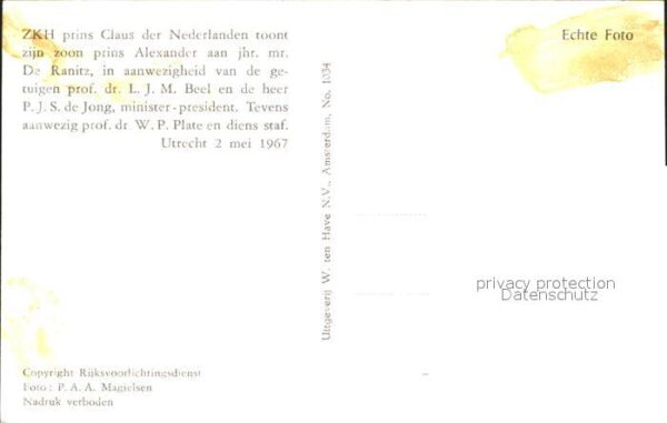 Adel Niederlande Prinz Claus Prinz Willem-Alexander Prof – Bild 2