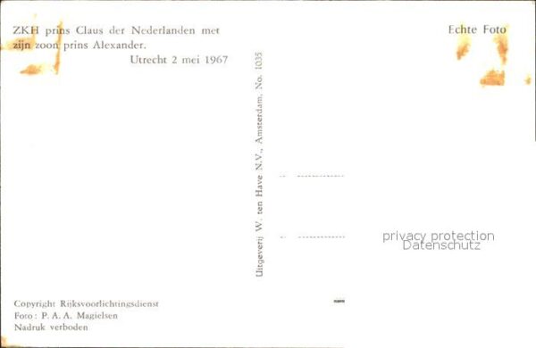 Adel Niederlande Prinz Claus Sohn Prinz Willem-Alexander – Bild 2