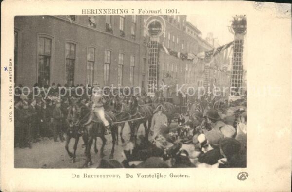 Adel Niederlande Hochzeit Königin Wilhelmina Prinz Hendr