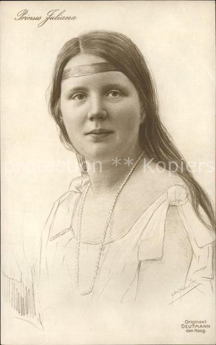 Adel Niederlande Prinzessin Juliana Künstlerkarte Deutma