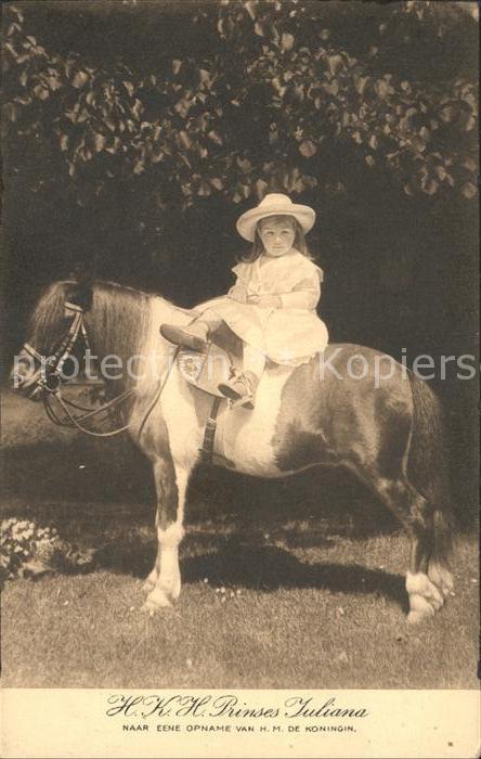 Adel Niederlande Prinzessin Juliana Pony