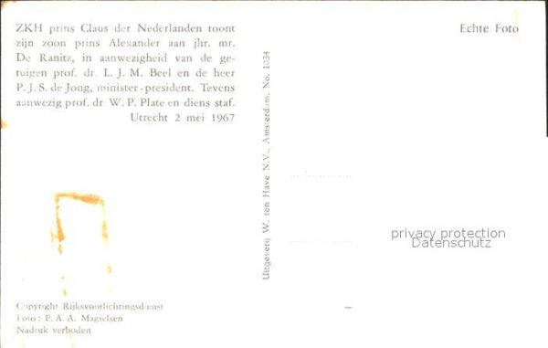 Adel Niederlande Prinz Claus Sohn Prinz Willem-Alexander – Bild 2