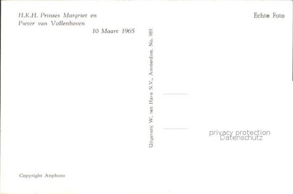 Adel Niederlande Prinses Margriet Pieter van Vollenhoven – Bild 2