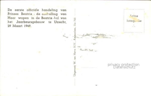 Adel Niederlande Prinzessin Beatrix Jaarbeursgebouw Utre – Bild 2