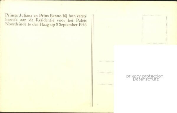 Adel Niederlande Prinzessin Juliana Prinz Bernhard Palei – Bild 2