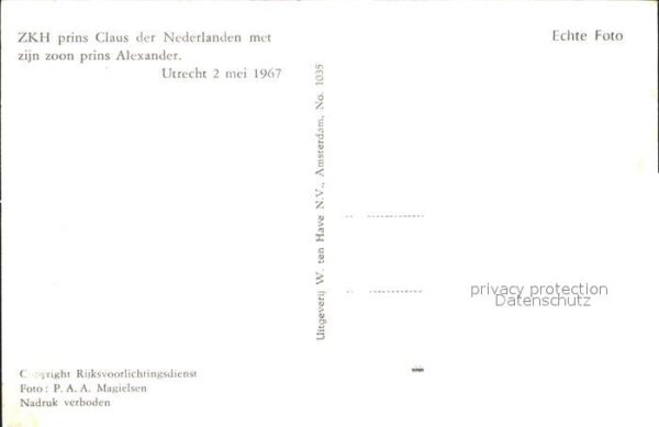 Adel Niederlande Prinz Claus Sohn Prinz Willem-Alexander – Bild 2