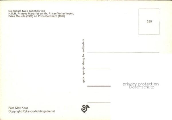 Adel Niederlande Prinz Maurits Prinz Bernhard – Bild 2