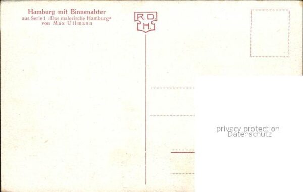 Ullmann Max Hamburg Binnenalster – Bild 2