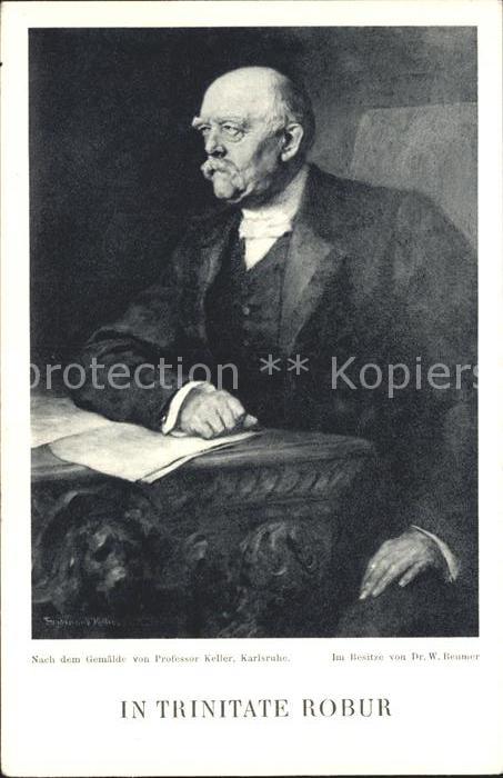 Bismarck Künstlerkarte Professor Keller In Trini
