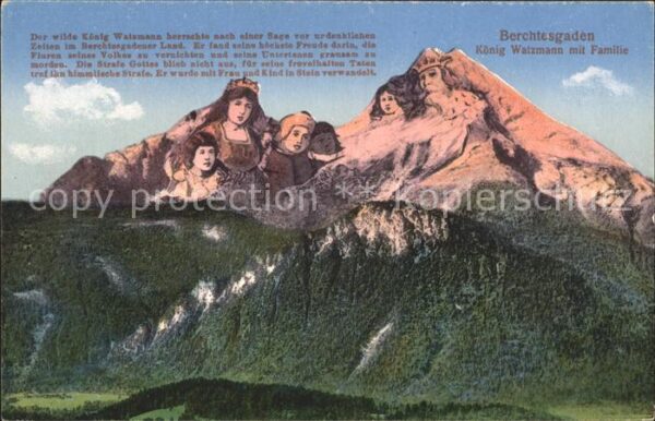 Berggesichter König Watzmann mit Familie Berchtesgade