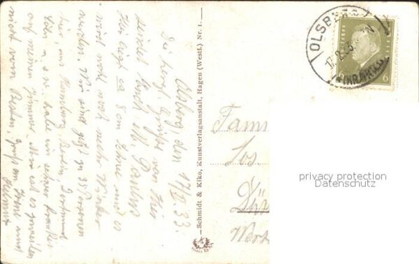 Liederkarte Westfalenlied Emil Rittershaus Bauernho – Bild 2
