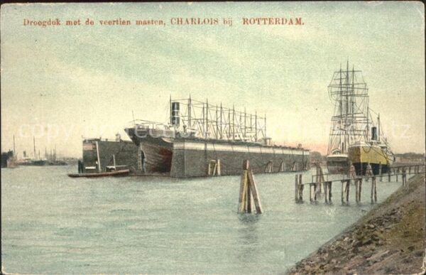 Werftbau Dock Droogdok Schiff Charlos Rotterdam