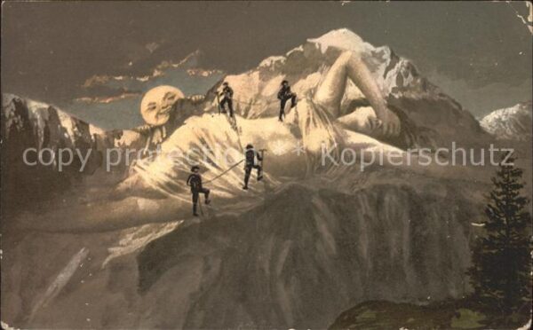 Berggesichter Jungfrau Bergsteiger