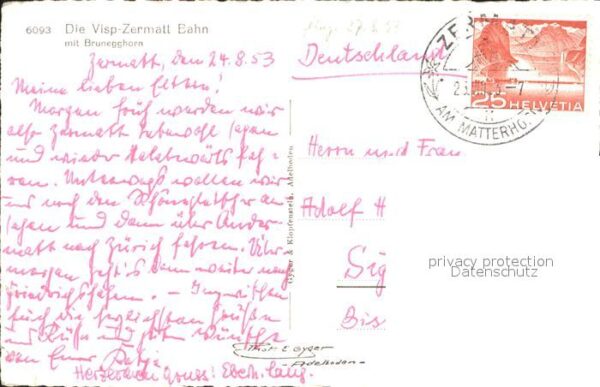 Zahnradbahn Visp-Zermatt Bahn Brunegghorn – Bild 2